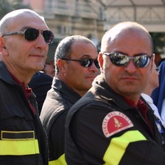 La cerimonia per le vittime del crollo di via Roma