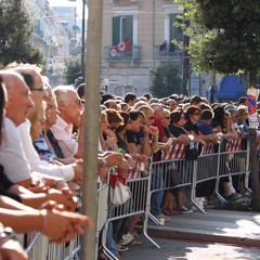 La cerimonia per le vittime del crollo di via Roma