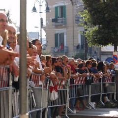 La cerimonia per le vittime del crollo di via Roma