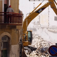 Crollo di via Roma il giorno dopo