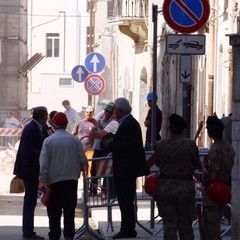 Crollo di via Roma il giorno dopo