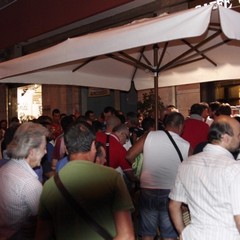 Incontro Barletta calcio e tifosi