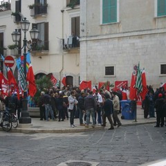 Manifestazione lavoratori CGIL CISL UIL