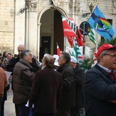 Manifestazione lavoratori CGIL CISL UIL