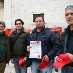 Manifestazione lavoratori CGIL CISL UIL