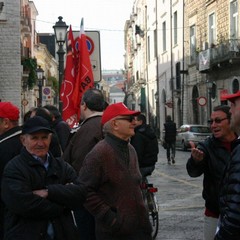 Manifestazione lavoratori CGIL CISL UIL