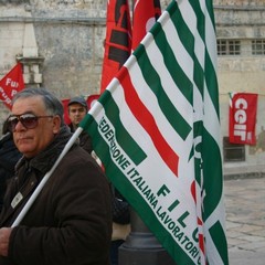 Manifestazione lavoratori CGIL CISL UIL