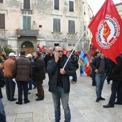 Manifestazione lavoratori CGIL CISL UIL