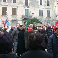 Manifestazione lavoratori CGIL CISL UIL