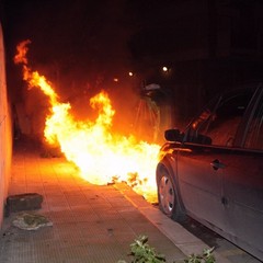 Incendio in via Castagne Vizze