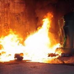 Incendio in via Castagne Vizze