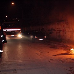 Incendio in via Castagne Vizze