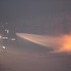 Incendio in via Castagne Vizze