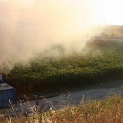 Incendio in via Canosa