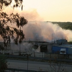 Incendio in via Canosa