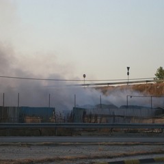 Incendio in via Canosa