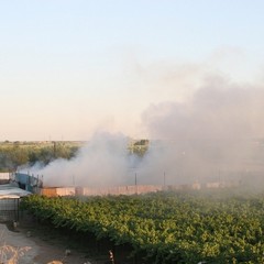 Incendio in via Canosa