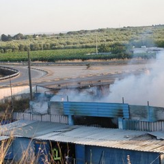 Incendio in via Canosa