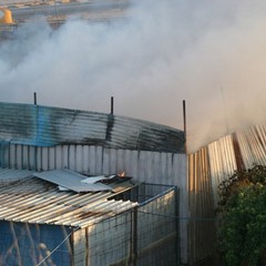 Incendio in via Canosa