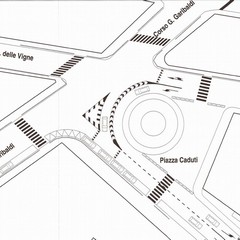 Il progetto per la viabilità di Piazza Caduti.