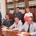 Conferenza stampa organizzata presso la Procura di Trani per presentare un vademecum sulla salute dei bagnanti.