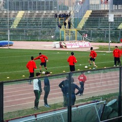 Allenamento del Barletta Calcio, in gruppo Allegretti