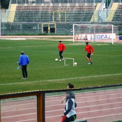 Allenamento del Barletta Calcio, in gruppo Allegretti