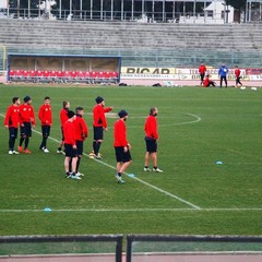 Allenamento del Barletta Calcio, in gruppo Allegretti