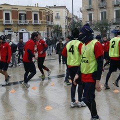 Barletta Calcio al lavoro in Piazza Aldo Moro