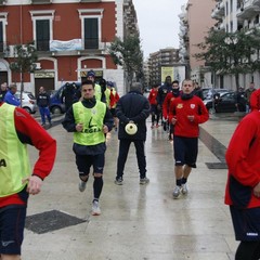 Barletta Calcio al lavoro in Piazza Aldo Moro