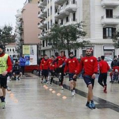 Barletta Calcio al lavoro in Piazza Aldo Moro