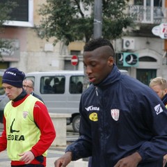 Barletta Calcio al lavoro in Piazza Aldo Moro