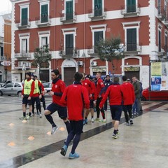 Barletta Calcio al lavoro in Piazza Aldo Moro