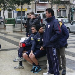 Barletta Calcio al lavoro in Piazza Aldo Moro