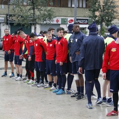 Barletta Calcio al lavoro in Piazza Aldo Moro