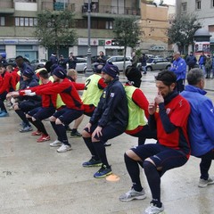 Barletta Calcio al lavoro in Piazza Aldo Moro
