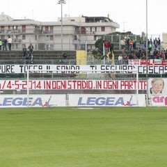 Striscione della Curva Nord in onore di Mino e Giacomo