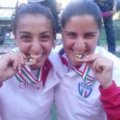 Claudia Cascella e Natasha Piludu vincitrici Oro nel doppio tennis femminile ai CNU 2014