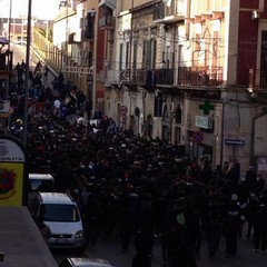 corteo dei forconi in Via Imbriani