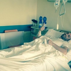 Cosimo Diviccaro dopo l'intervento al "Sant'Andrea"