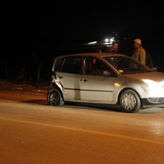 Incidente su via Canosa tra una Fiat Stilo e una Ford Fiesta