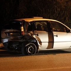 Incidente su via Canosa tra una Fiat Stilo e una Ford Fiesta