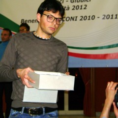 Giuseppe Marchiselli premiato a Trani durante la Festa dell'Atletica pugliese 2012