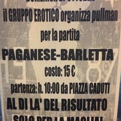 Il tifo biancorosso verso Pagani