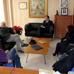 Michele Placido incontra il sindaco Cascella a Palazzo di Città