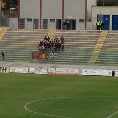 I tifosi del Barletta al "Fattori" di L'Aquila