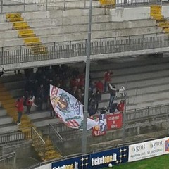 Benevento-Barletta, i tifosi del Barletta al "Vigorito"