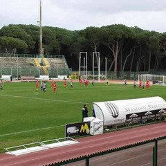 Viareggio-Barletta, tifosi biancorossi al "Bresciani"
