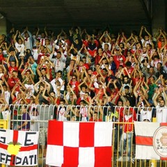 Tifosi del Barletta al "Via del Mare", a Lecce biancorossi da record