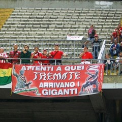 Tifosi del Barletta al "Via del Mare", a Lecce biancorossi da record